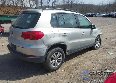 2015 Volkswagen Tiguan S z USA, uszkodzony, nr VIN WVGAV7AXXFW564640